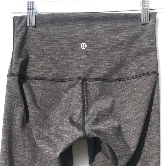 Lululemon High times Rise gray leggings 6 pants euc - Picture 4 of 7